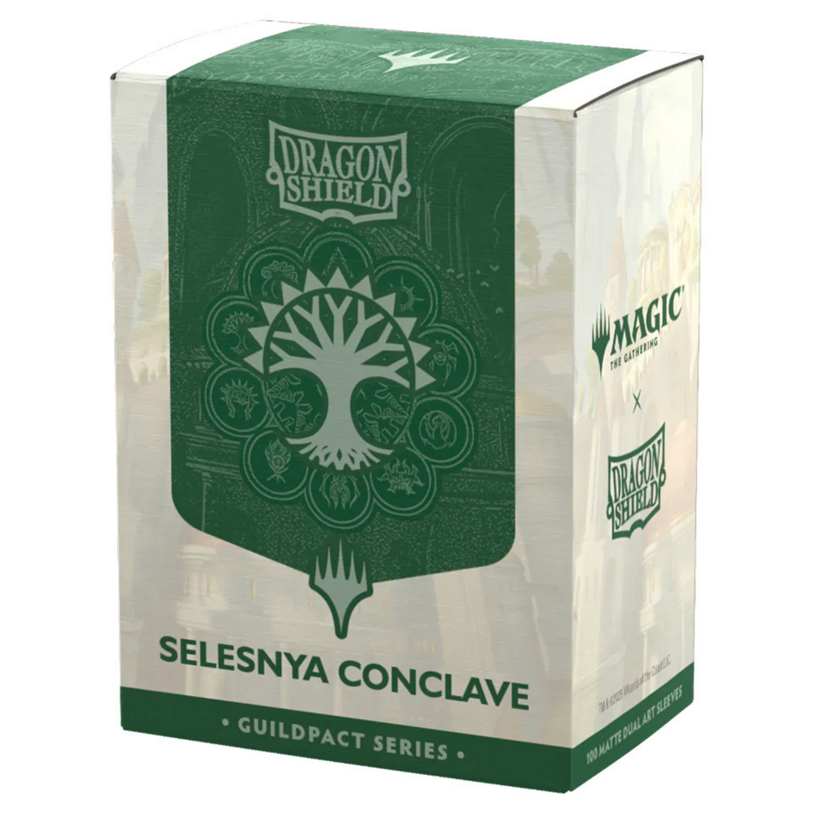 Arcane Tinmen Dragon Shield Art Matte Dual Sleeves Magic Guildpact Selesnya Conclave 100 ct