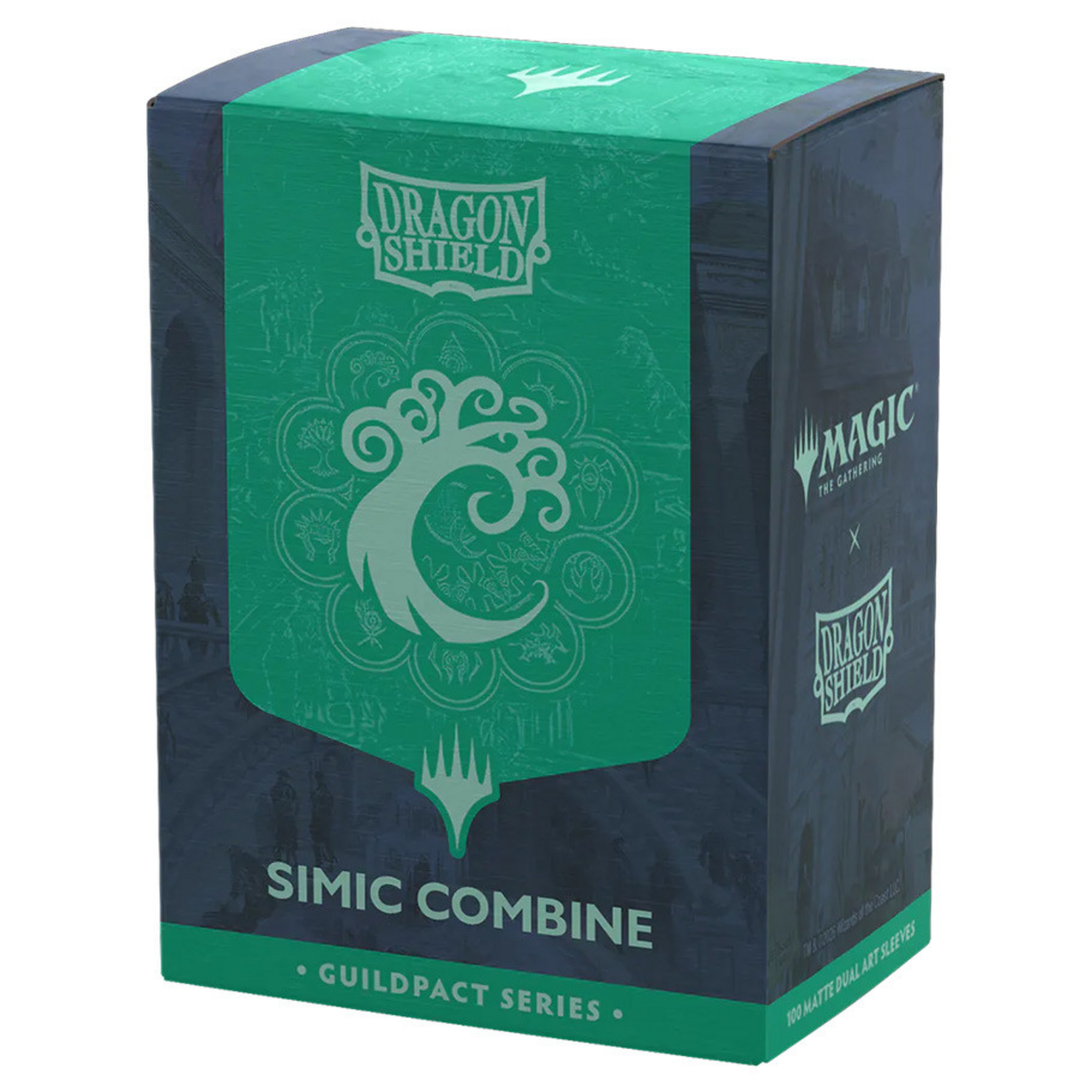 Arcane Tinmen Dragon Shield Art Matte Dual Sleeves Magic Guildpact Simic Combine 100 ct