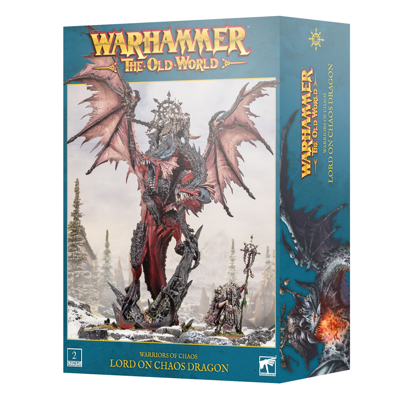 Games Workshop Warhammer The Old World Warriors of Chaos Lord on Chaos Dragon