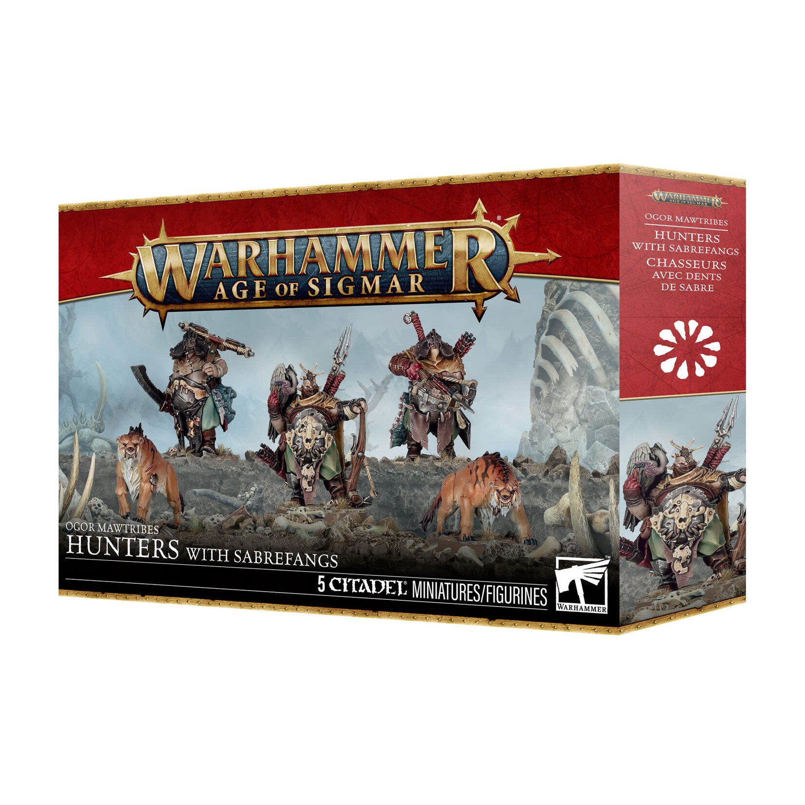 Games Workshop Warhammer Age of Sigmar Destruction Ogor Mawtribes Hunters with Sabrefangs