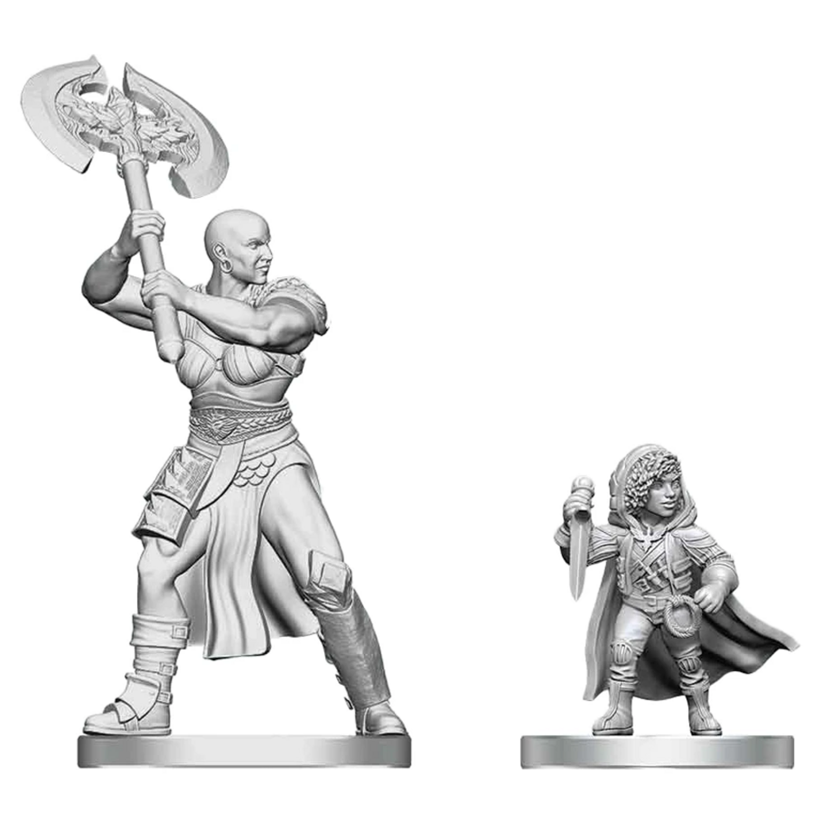 WizKids Dungeons and Dragons Nolzur's Marvelous Minis Goliath Barbarian and Halfling Rogue