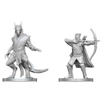 WizKids Dungeons and Dragons Nolzur's Marvelous Minis Elf Ranger and Dragonborn Monk