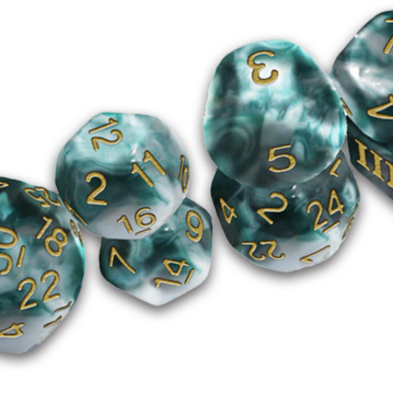 Goodman Games DCC Funky Dice Thracian Smoky Sacrifice Polyhedral 7 die set