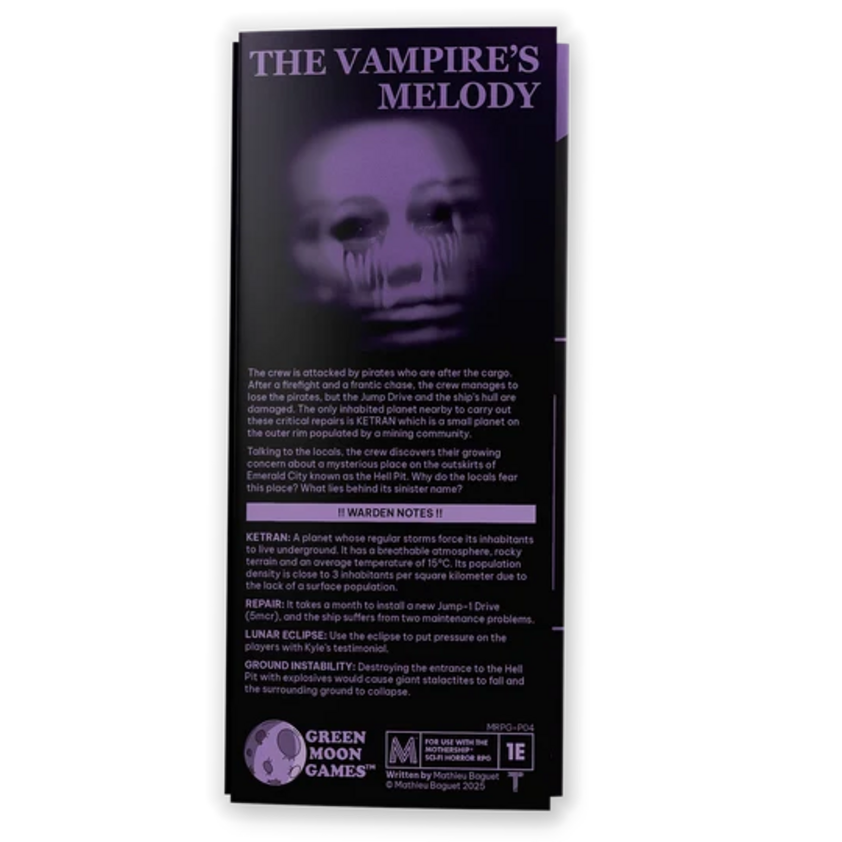 Green Moon Games Mothership The Vampires Melody