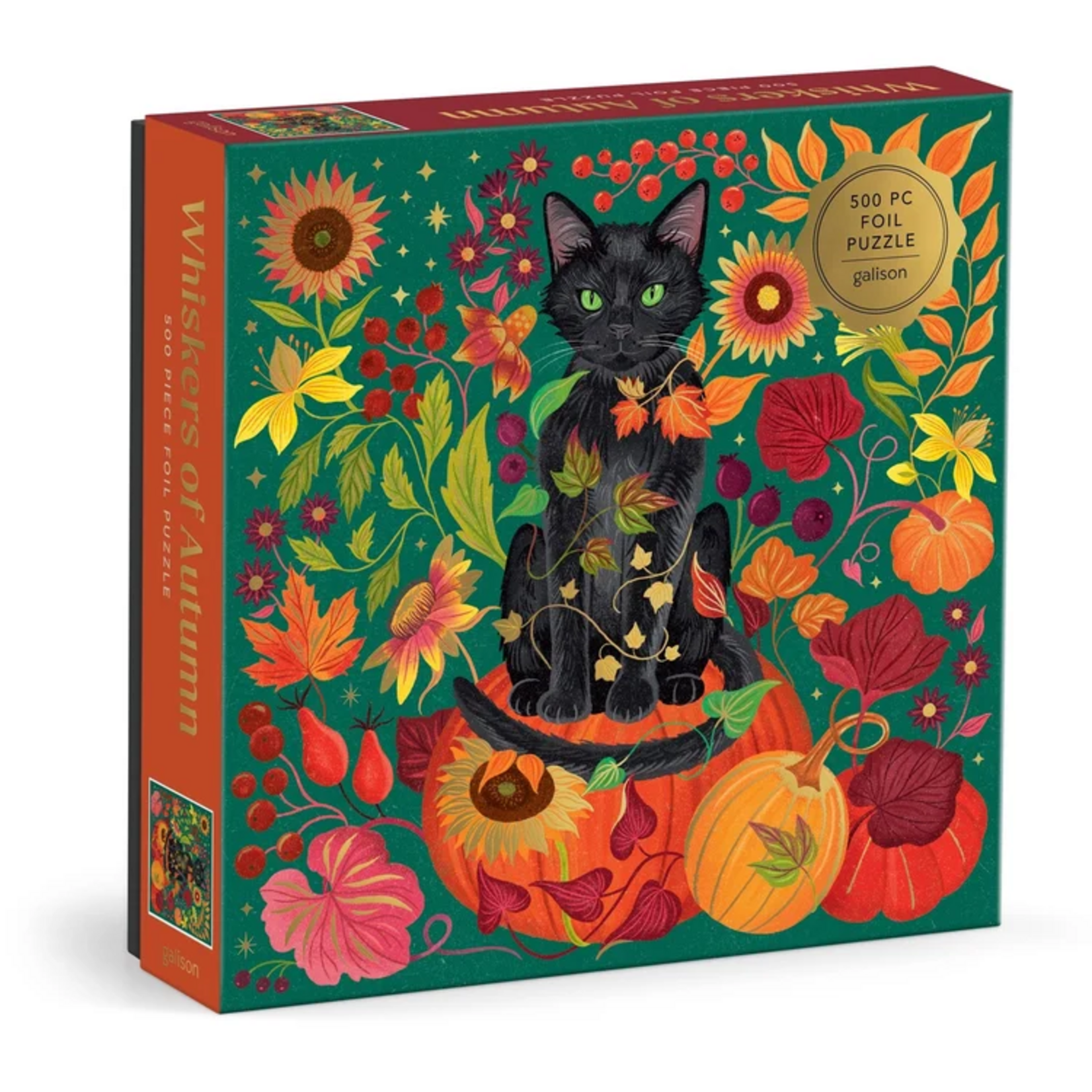 Galison 500 pc Foil Puzzle Whiskers of Autumn