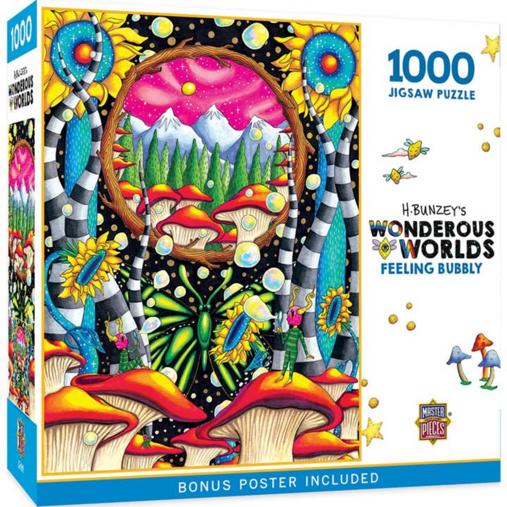 Masterpieces Puzzles 1000 pc Puzzle Wonderous Worlds Feeling Bubbly