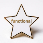 Strike Gently Co Functional Star Enamel Pin