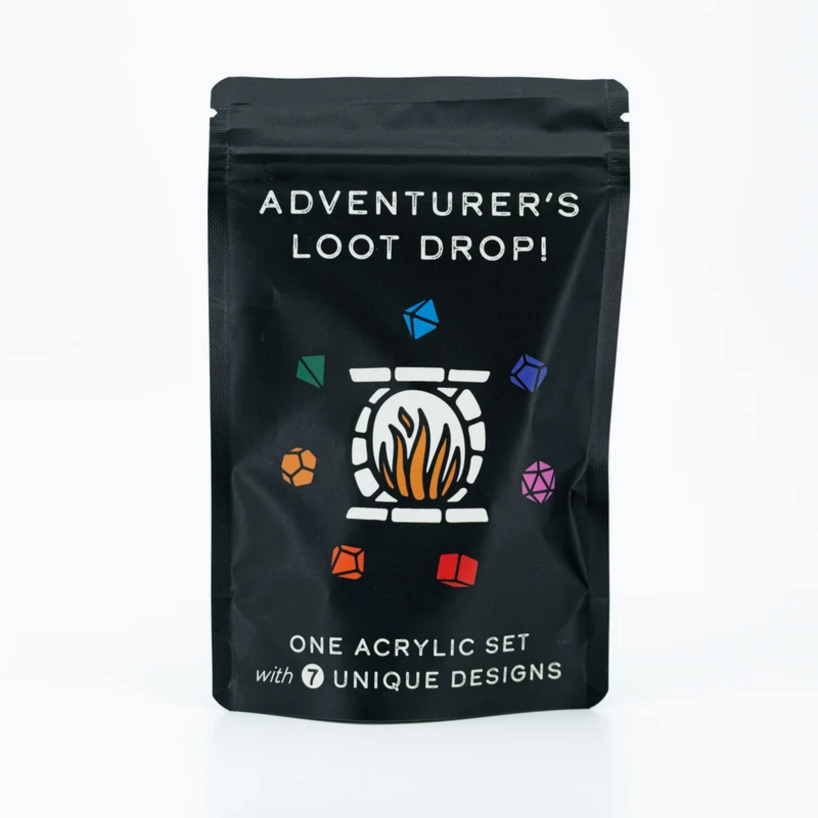 Ember Glow Ember Glow Adventurer's Loot Drop Unique Acrylic 7 Die Set