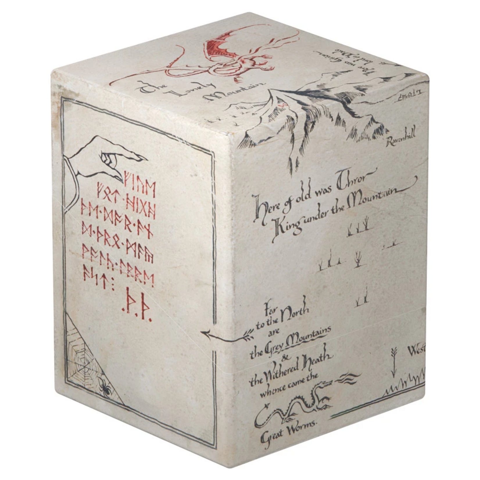 Ultimate Guard Ultimate Guard Boulder Return to Earth Deck Case 100+ The Hobbit Thror's Map