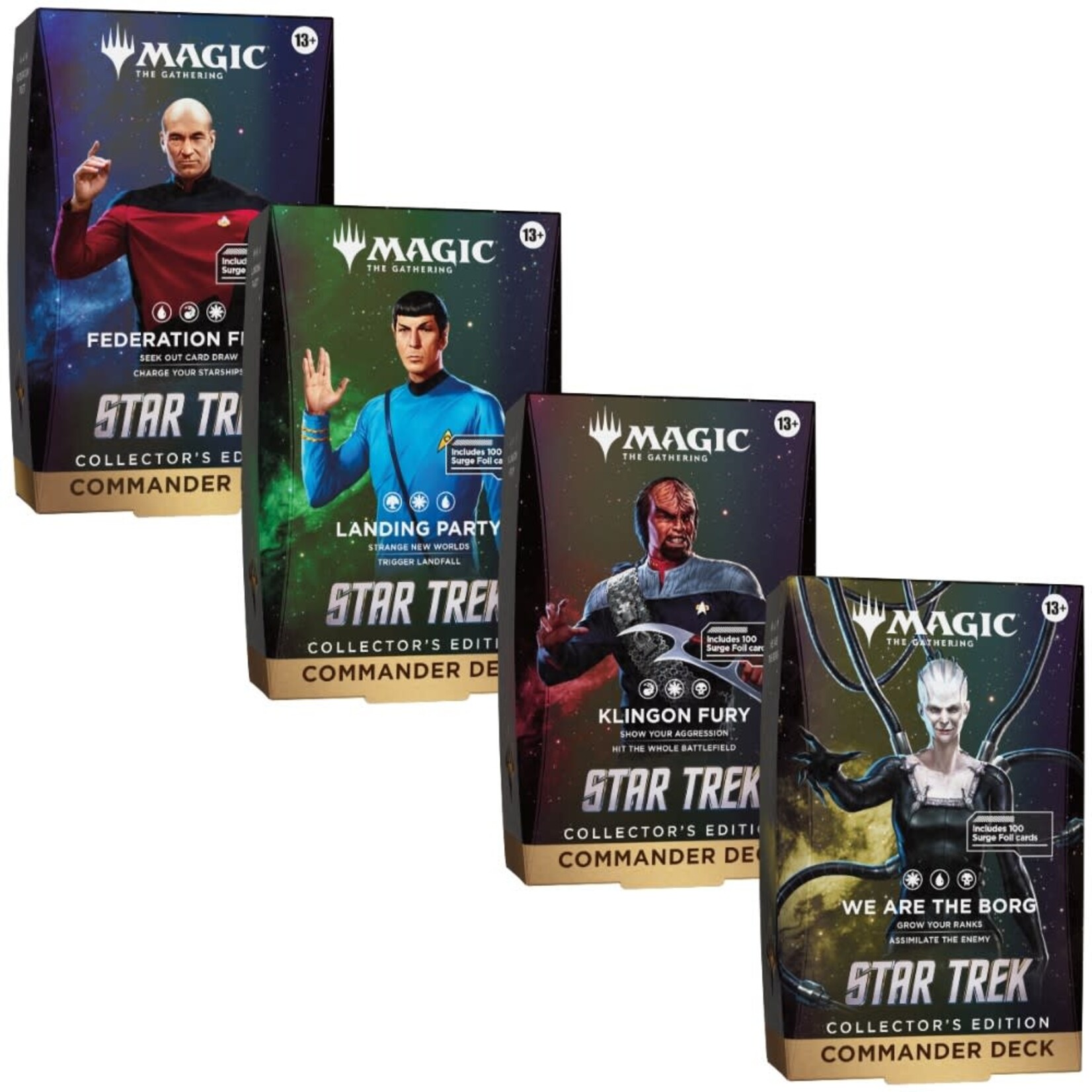 Wizards of the Coast Magic the Gathering Commander Deck Star Trek Collector's Edition CASE