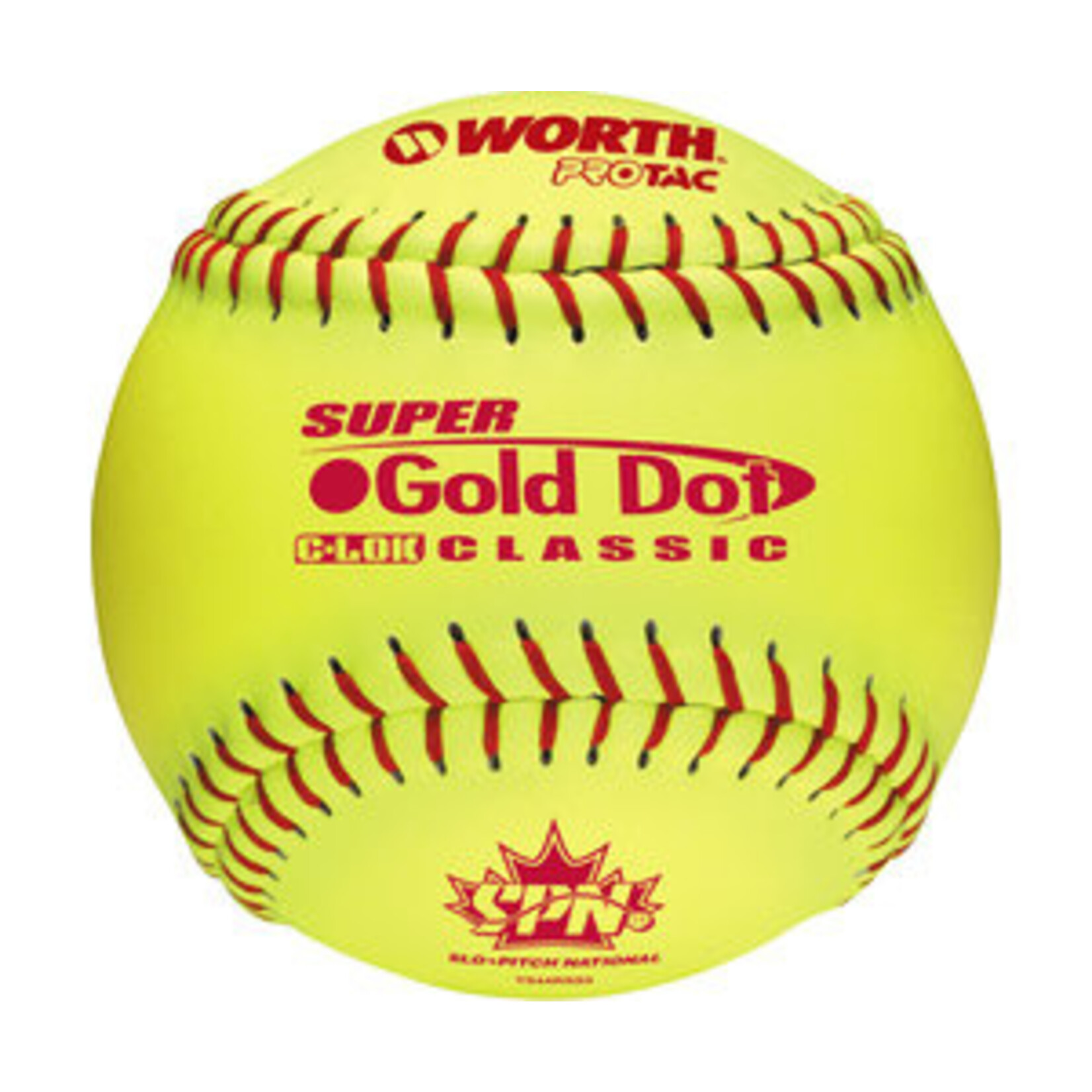 Rawlings WORTH GOLD DOT 12" BOX OF 12 SOTFBALL