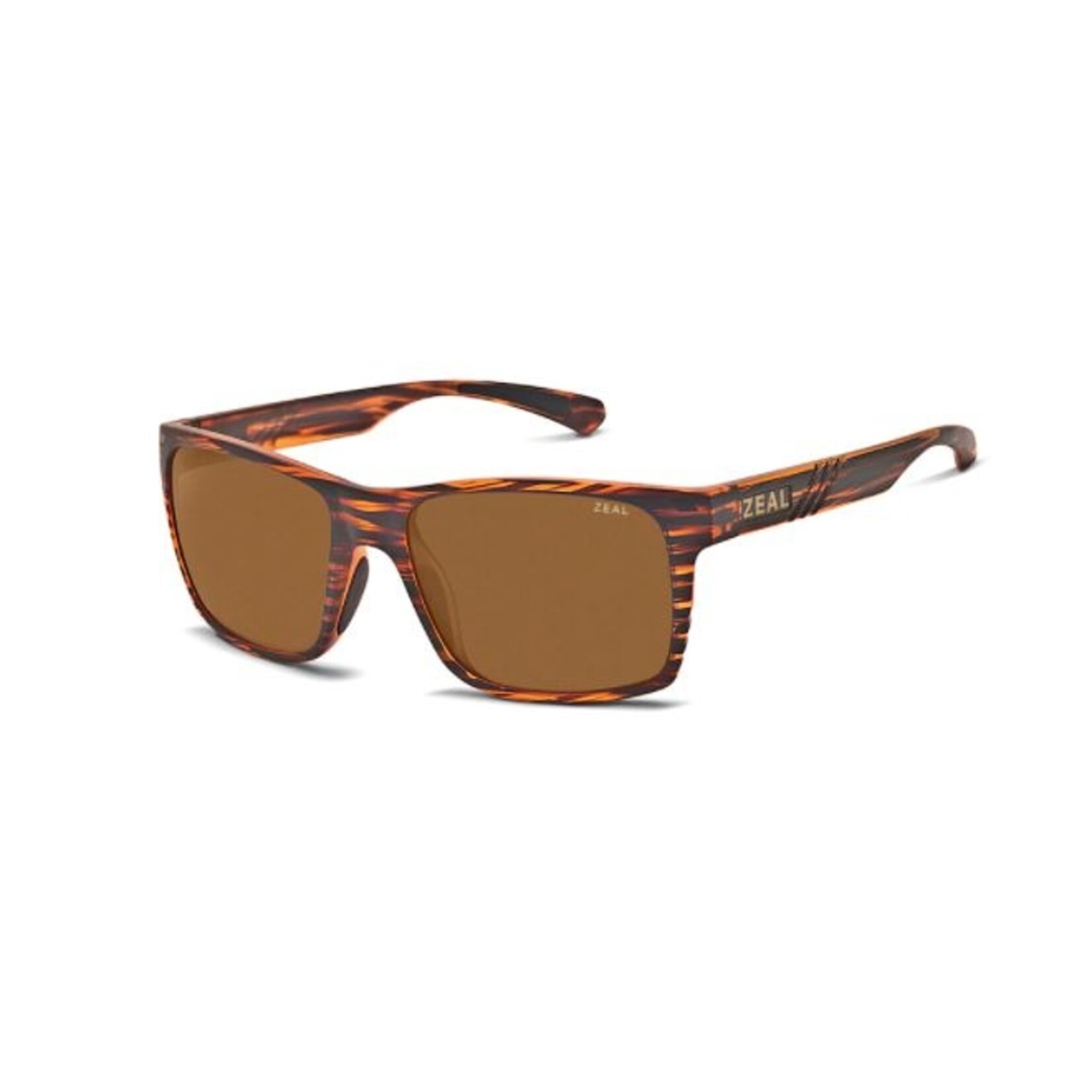 ZEAL COOPER BREWER MATTE WOOD GRAIN SUNGLASSES
