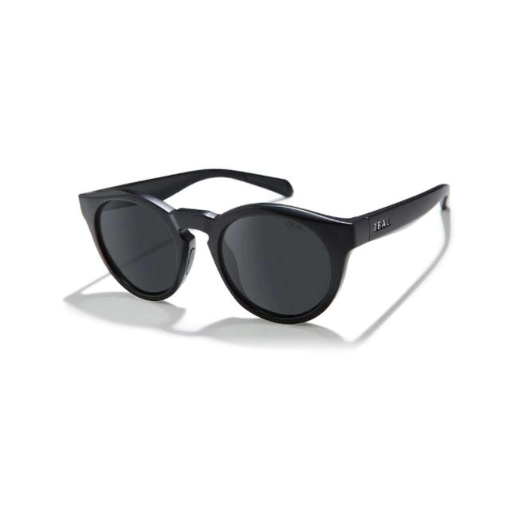 ZEAL DARK GREY CROWLEY MATTE BLACK SUNGLASSES