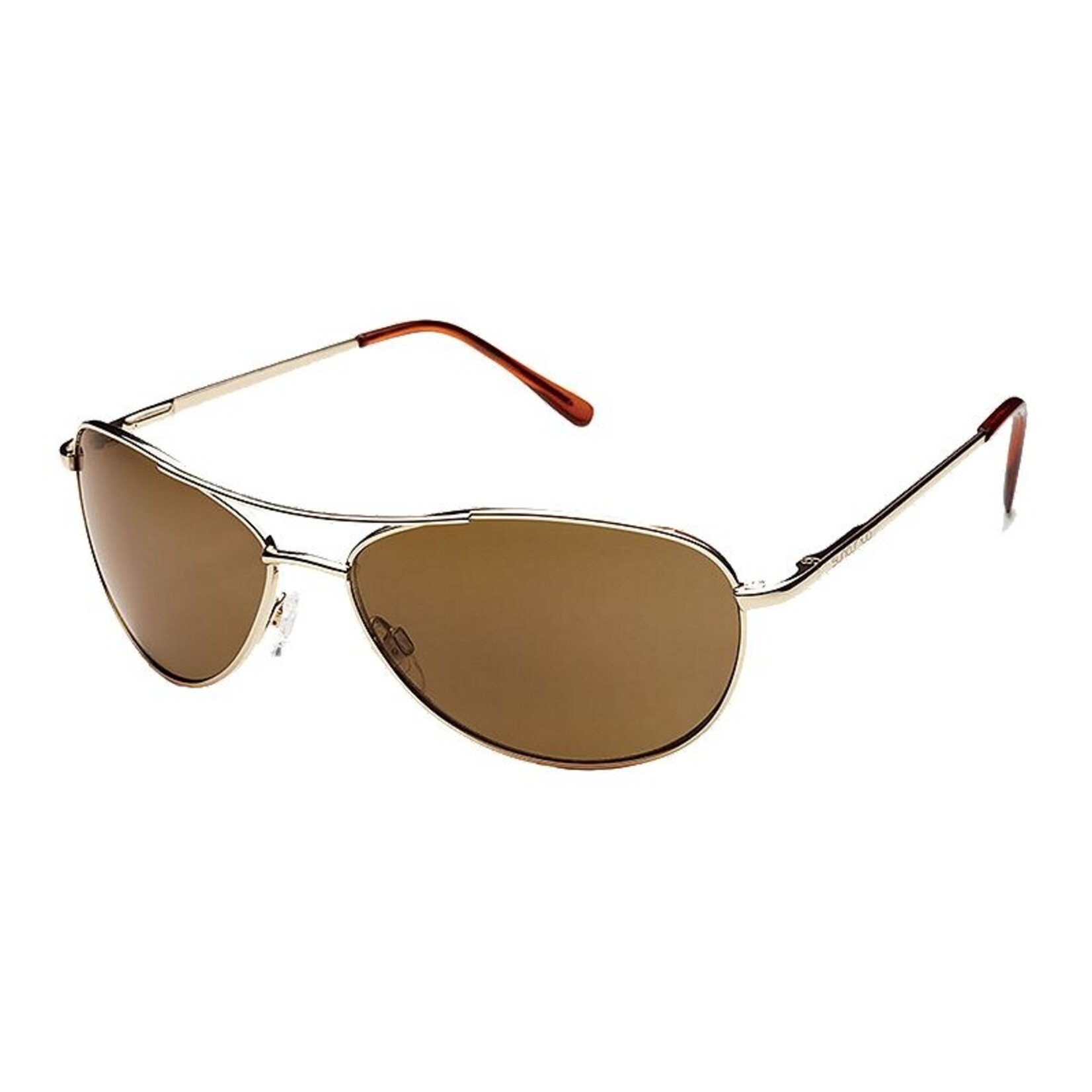 SUNCLOUD PATROL GOLD POLARIZED BROWN POLYCARBONATE LUNETTE DE SOLEIL