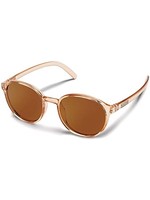 Suncloud SUNCLOUD LOW KEY CRYSTAL PEACH POLARIZED BROWN SUNGLASSES