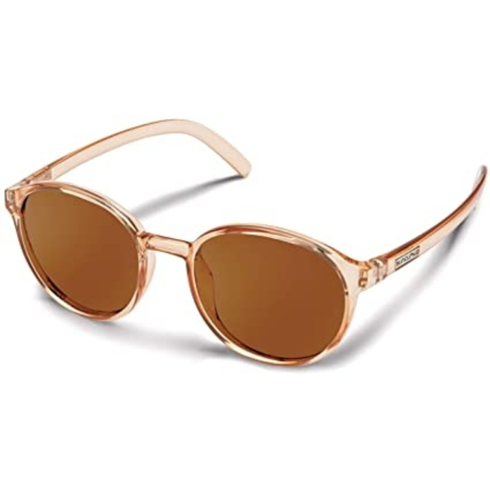 SUNCLOUD LOW KEY CRYSTAL PEACH POLARIZED BROWN LUNETTES DE SOLEIL