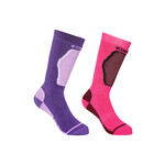 Kombi KOMBI THE BRAVE PAQUET DE DEUX BAS ENFANT PINK PURPLE