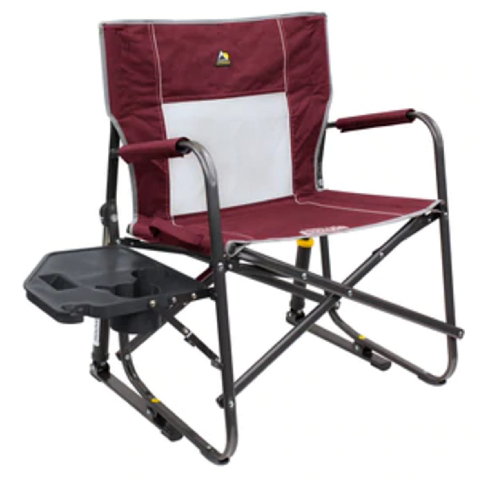 GCI OUTDOOR CHAISE FREESTYLE ROCKER XL AVEC TABLE DE CÔTÉ ROUGE