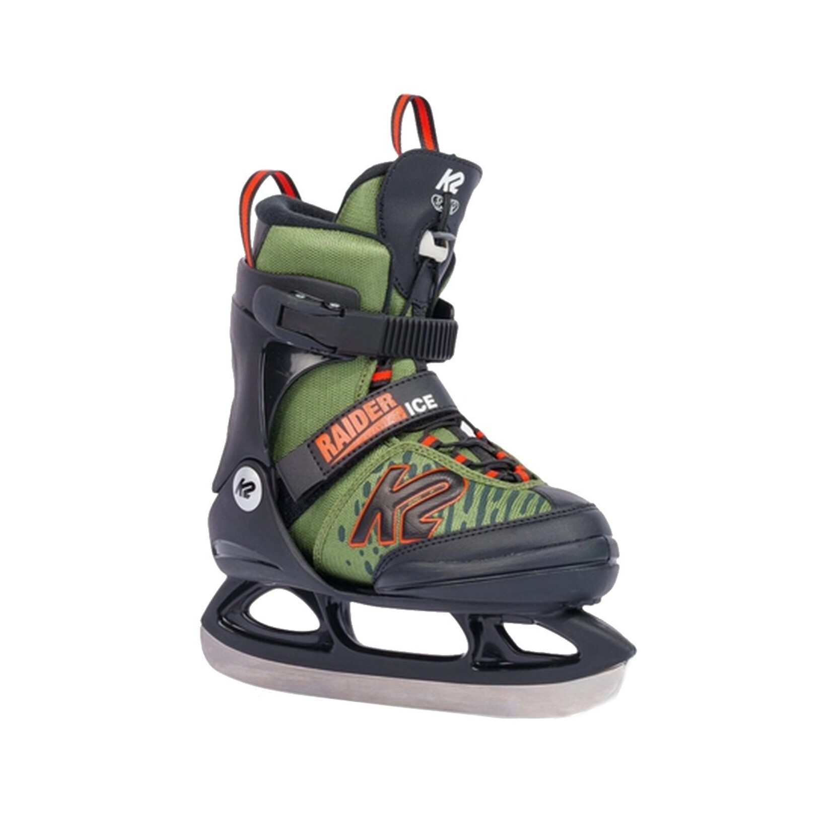 K2 K2 RAIDER ICE SKATES YOUTH GREEN ORANGE