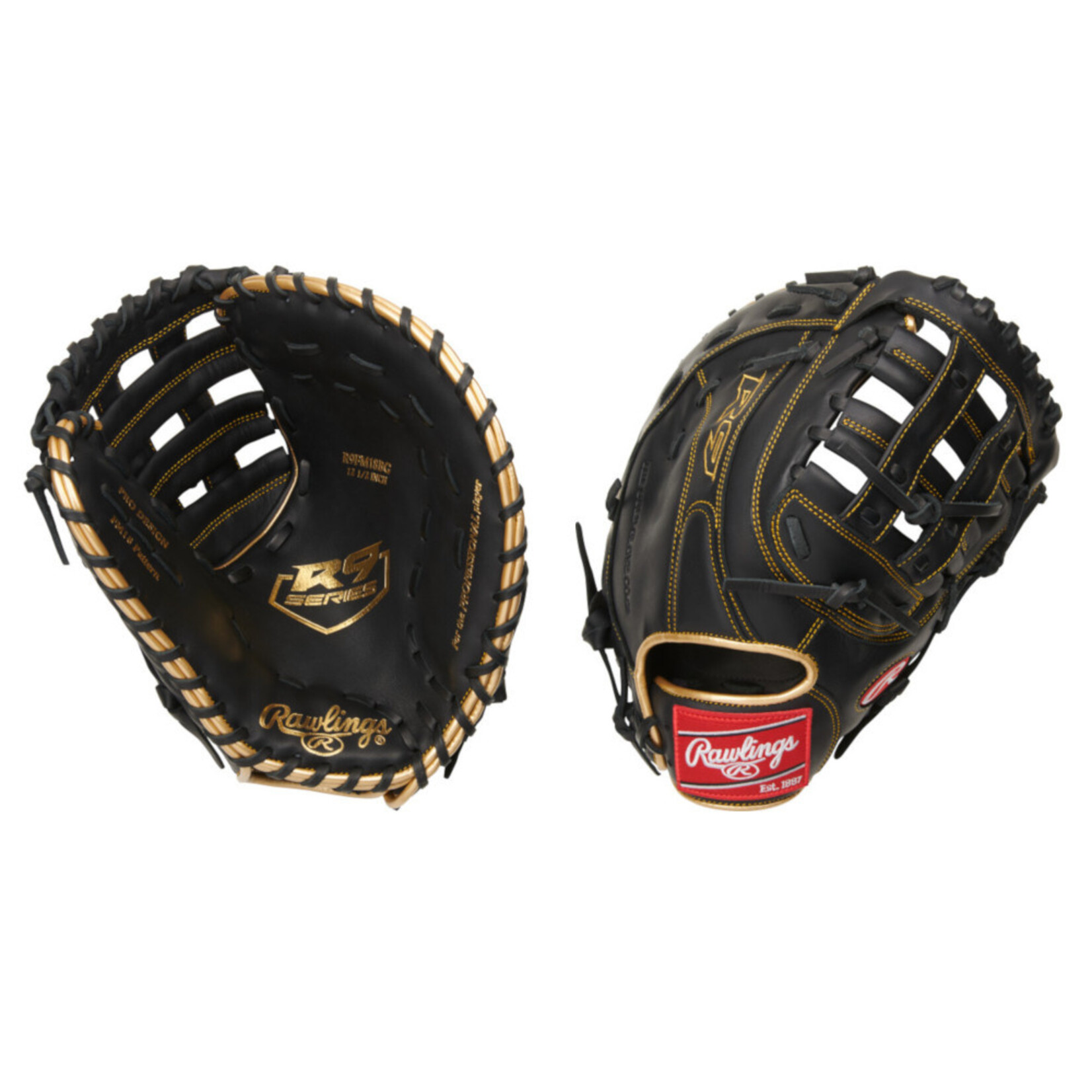 Rawlings RAWLINGS GANT PREMIER BUT R9 12 1/2" RHT H WEB BLACK GOLD