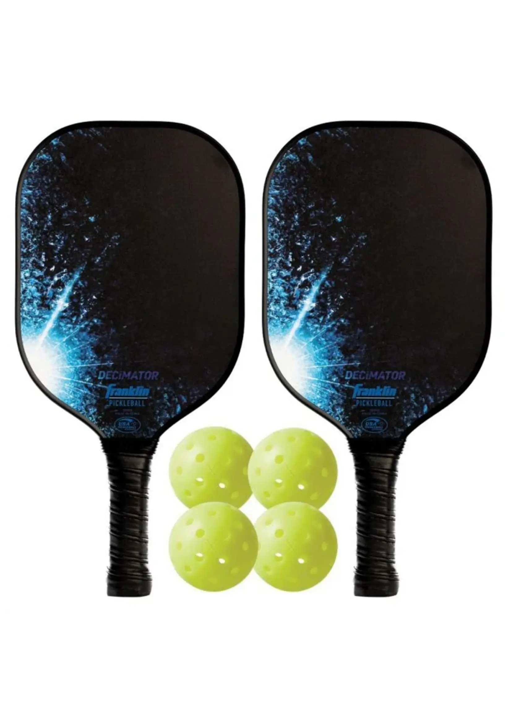 FRANKLIN KIT DE PICKLEBALL DECIMATOR 2 JOUEURS RAQUETTES ET BALLES