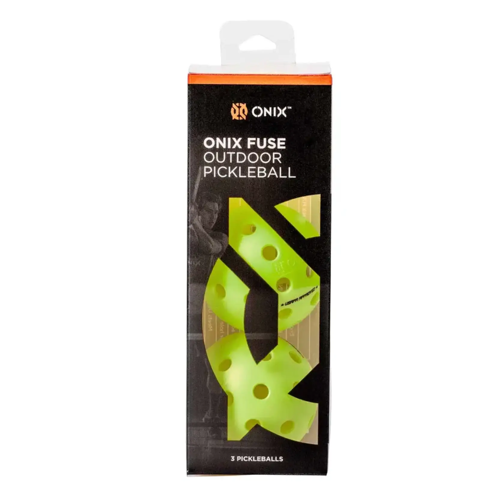 ONIX BALLES PICKLEBALL FUSE G2 EXTERIEUR PAQUET DE 3