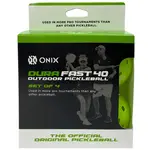 ONIX BALLES PICKLEBALL DURA FAST 40 EXTERIEUR PAQUET DE 4