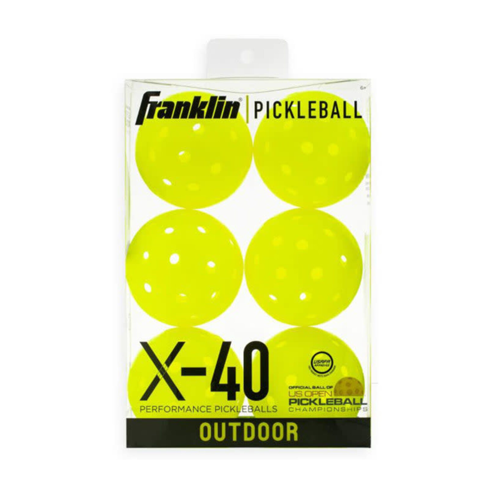 Franklin FRANKLIN BALLES PICKLEBALLX-40 EXTERIEUR PAQUET DE 6 OPTIC