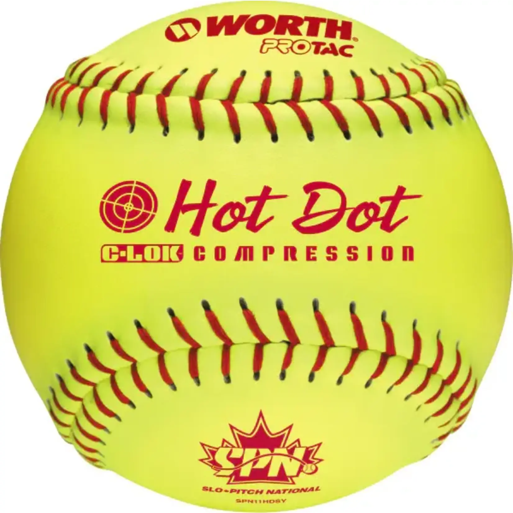 WORTH HOT DOT 11" BOX OF 12 SOTFBALL