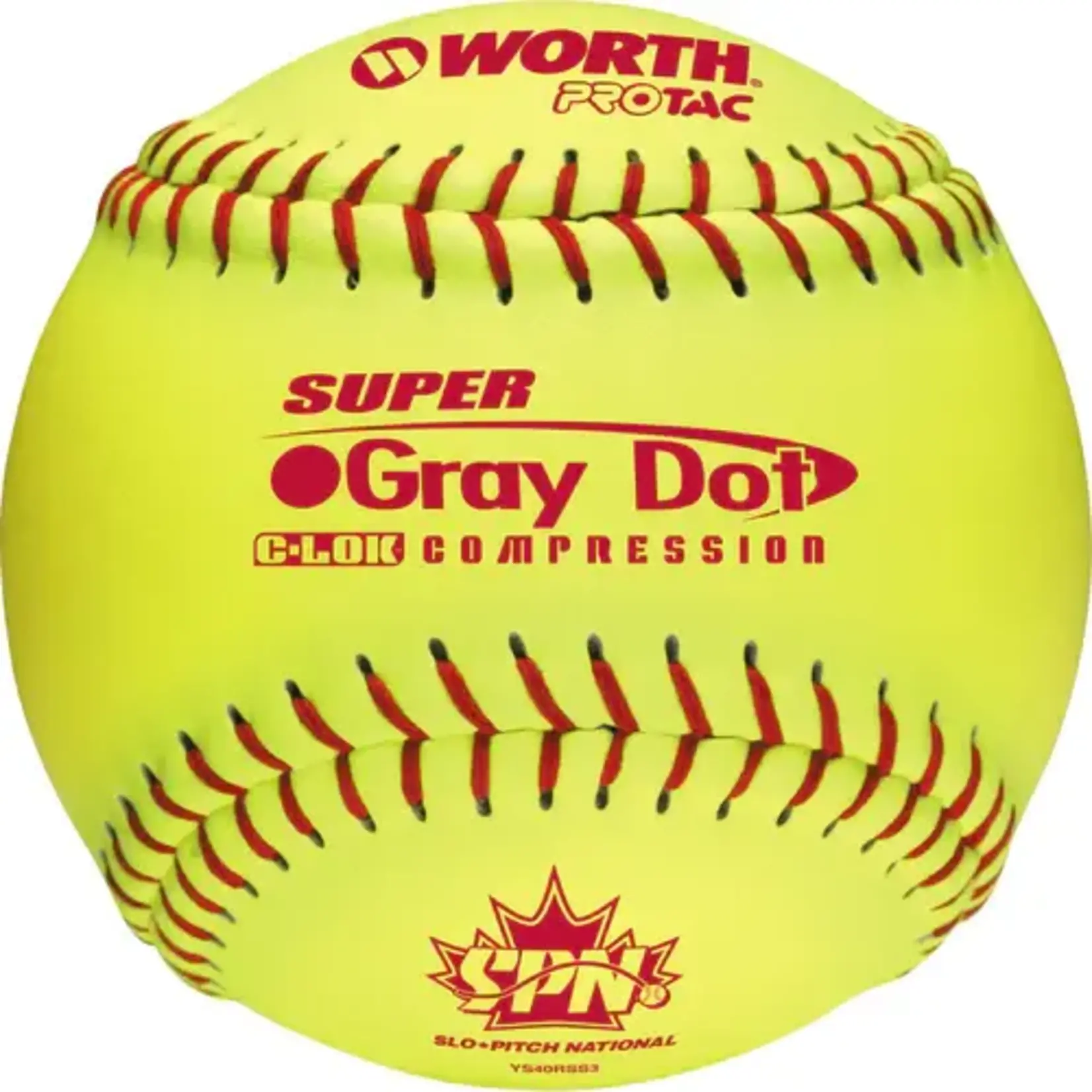Rawlings WORTH BALLES GREY DOT - .40 COR / 375 LBS DOUZAINE