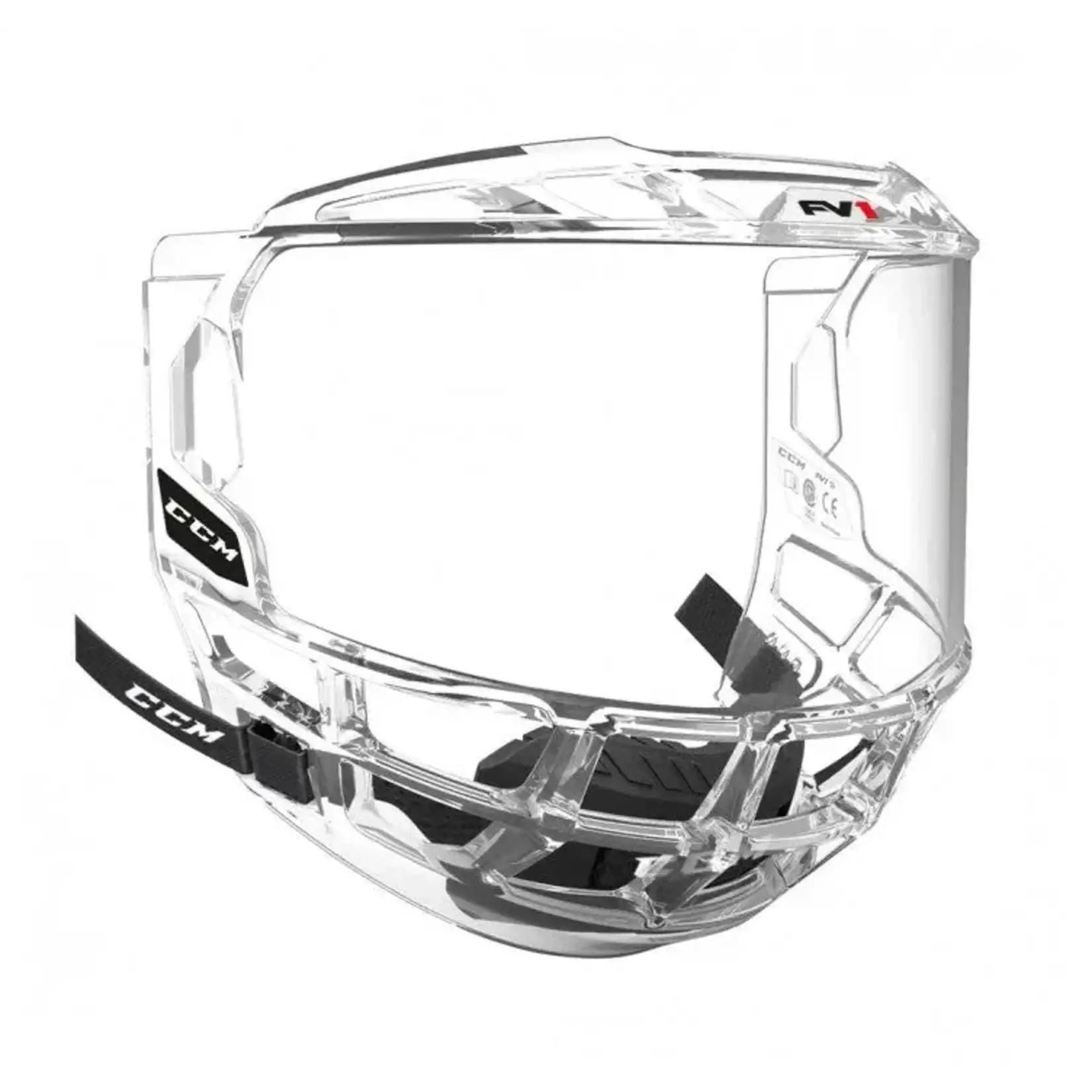 CCM Hockey FMFV1 CCM HF FULL VISOR SR Clear OSFA