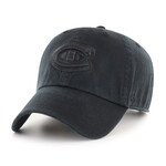 47 BRAND 47 CASQUETTE NHL CLEAN UP BLK ON BLK MONTREAL CANADIENS OSFA
