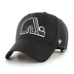47 BRAND 47 CASQUETTE NHL BASIC MVP BLACK/WHITE QUEBEC NORDIQUES OSFA