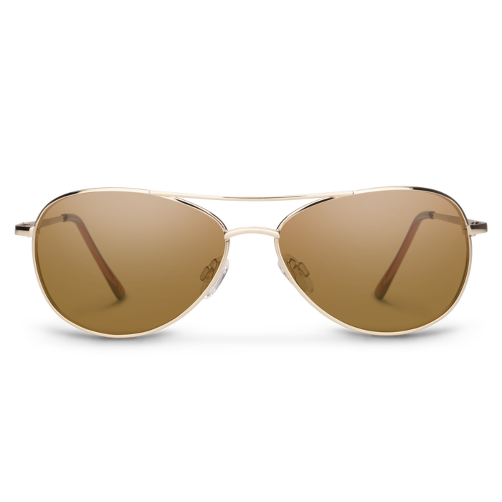 SUNCLOUD PATROL GOLD POLARIZED BROWN POLYCARBONATE LUNETTE DE SOLEIL