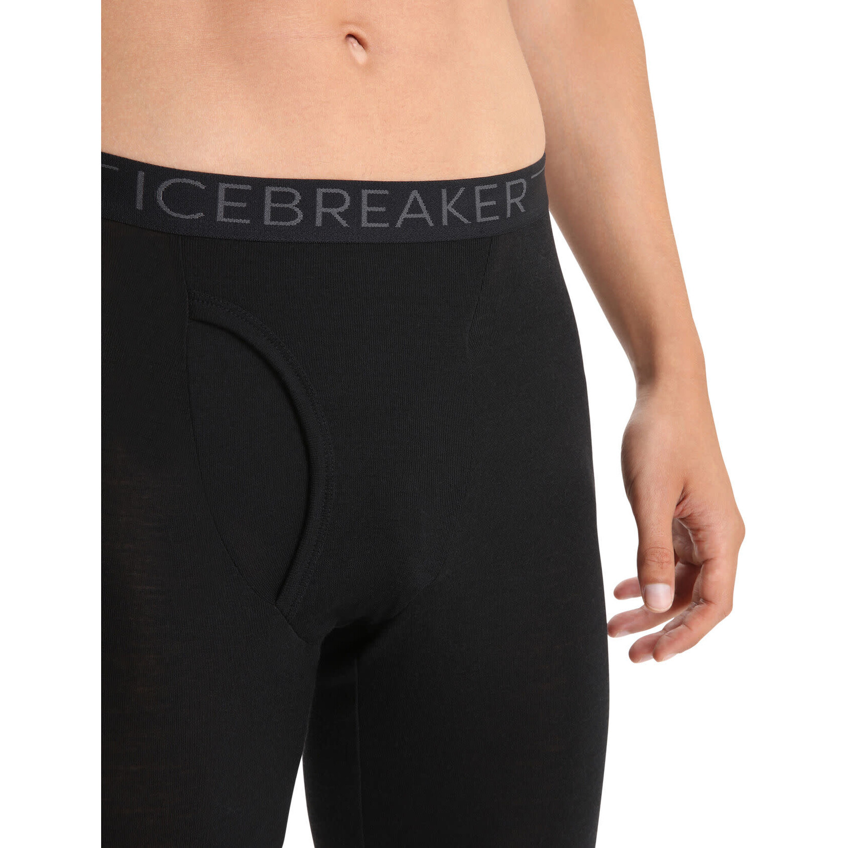 ICE BREAKER Mens 175 Everyday Leggings w Fly Black XXL