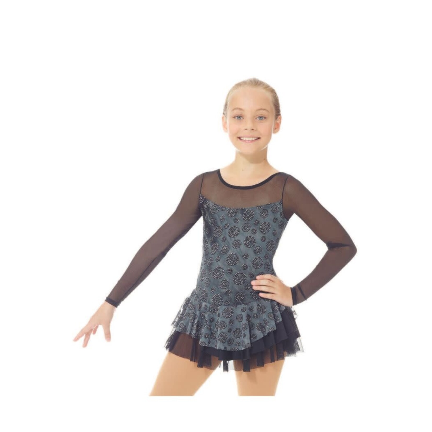 MONDOR GLITTER MESH, BLACK SILVER S