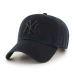 47 BRAND 47 CASQUETTE MLB CLEAN UP BLK ON BLK NEW YORK YANKEES OSFA