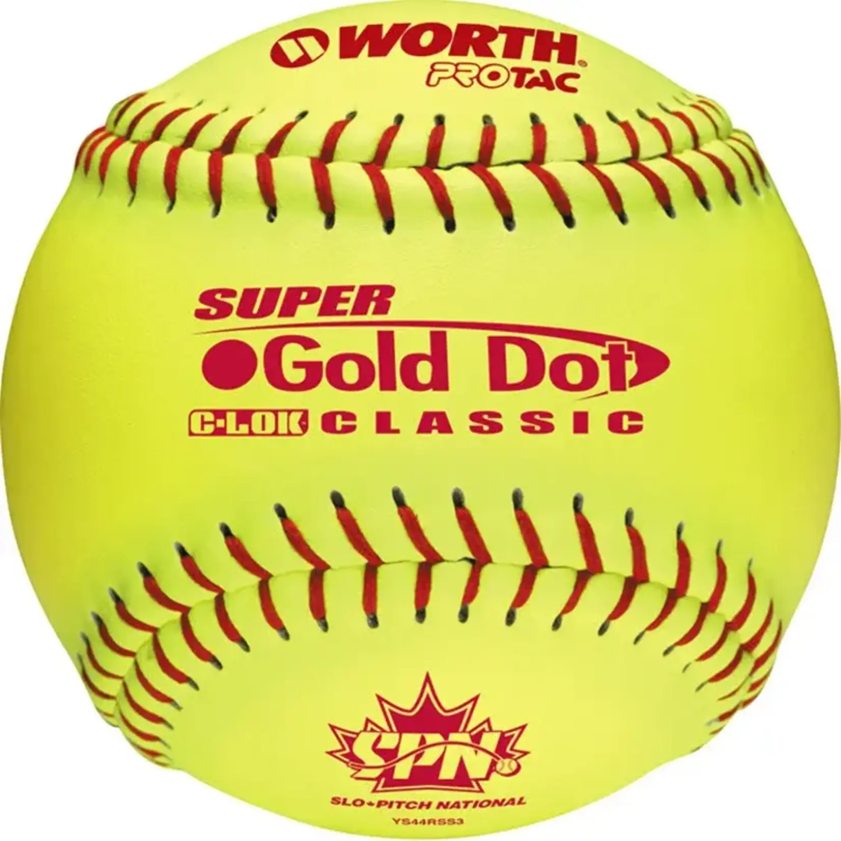 Rawlings WORTH GOLD DOT 12" BOX OF 12 SOTFBALL