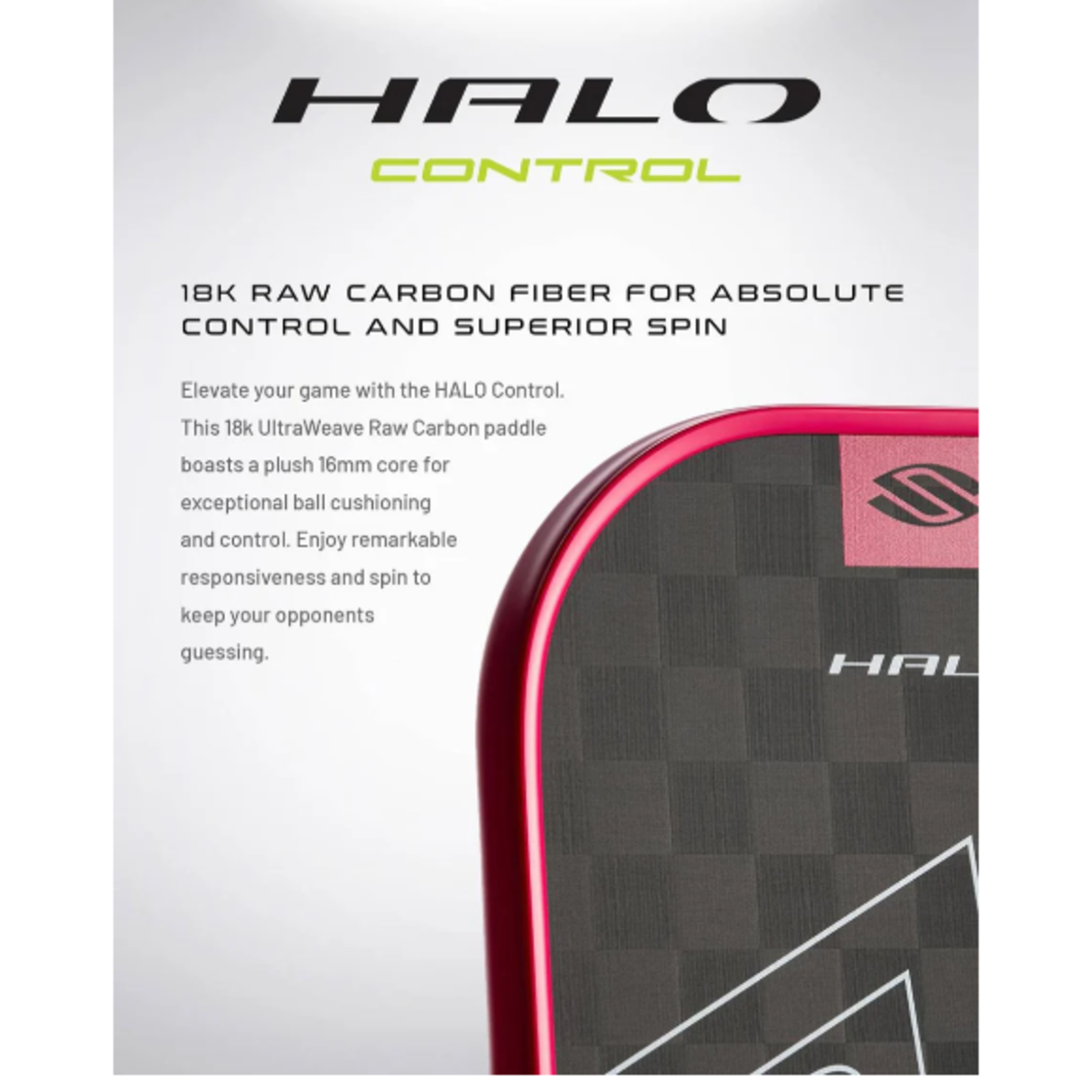 SELKIRK PICKELBALL PADDLE HALO CONTROL XL