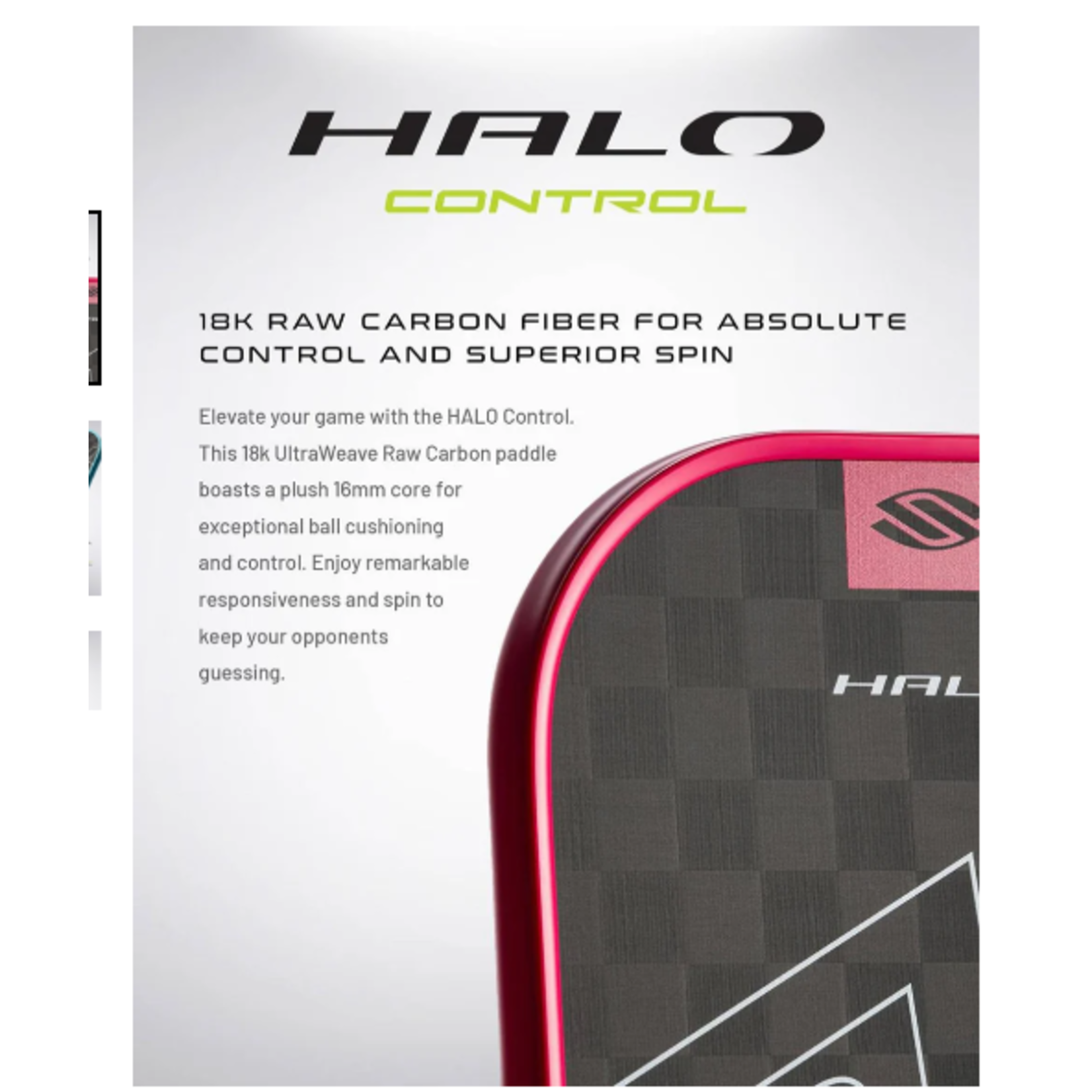 SELKIRK PICKELBALL PADDLE HALO CONTROL MAX