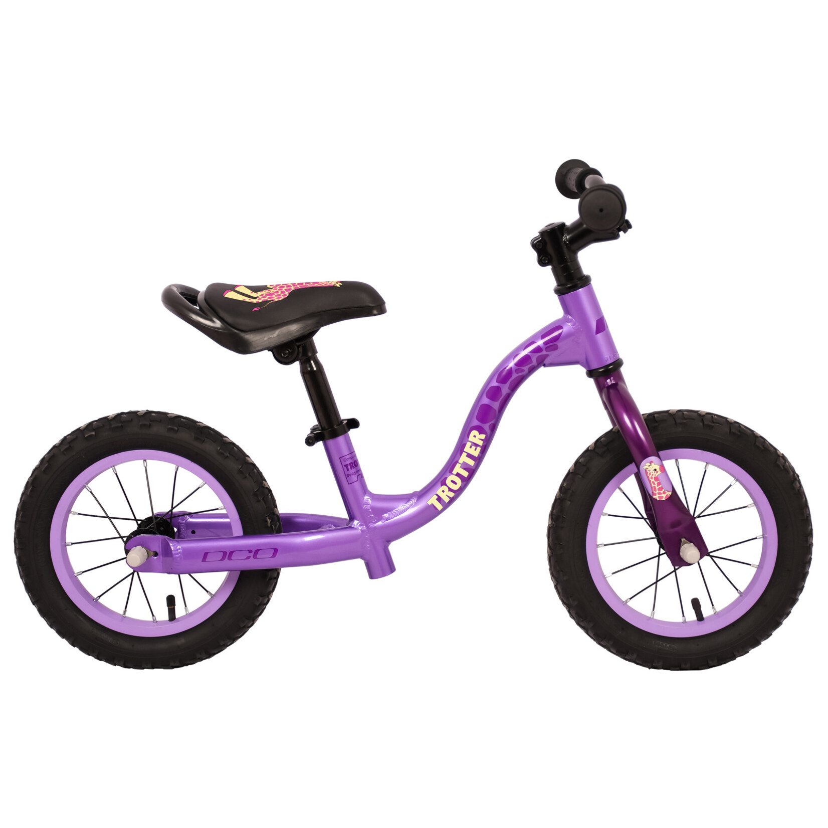 DCO DCO VELO TROTTER MAUVE GIRAFE 12''