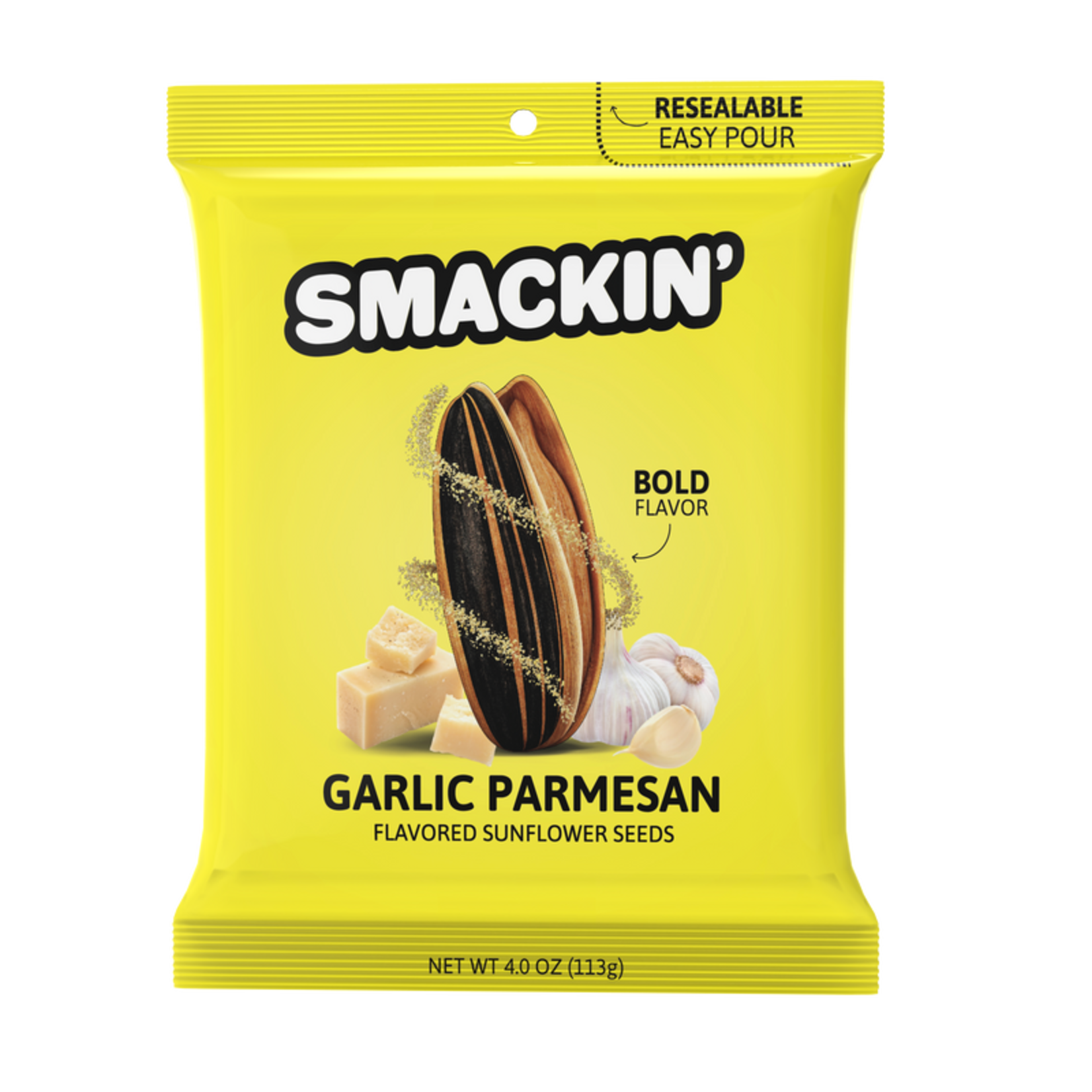 SMACKIN' SMACKIN' SUNFLOWERS SEEDS - 4 OZ RESEALABLE BAG
