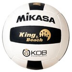 MIKASA BALLON DE VOLLEYBLALL PLAGE KING OF THE BEACH NOIR/BLANC