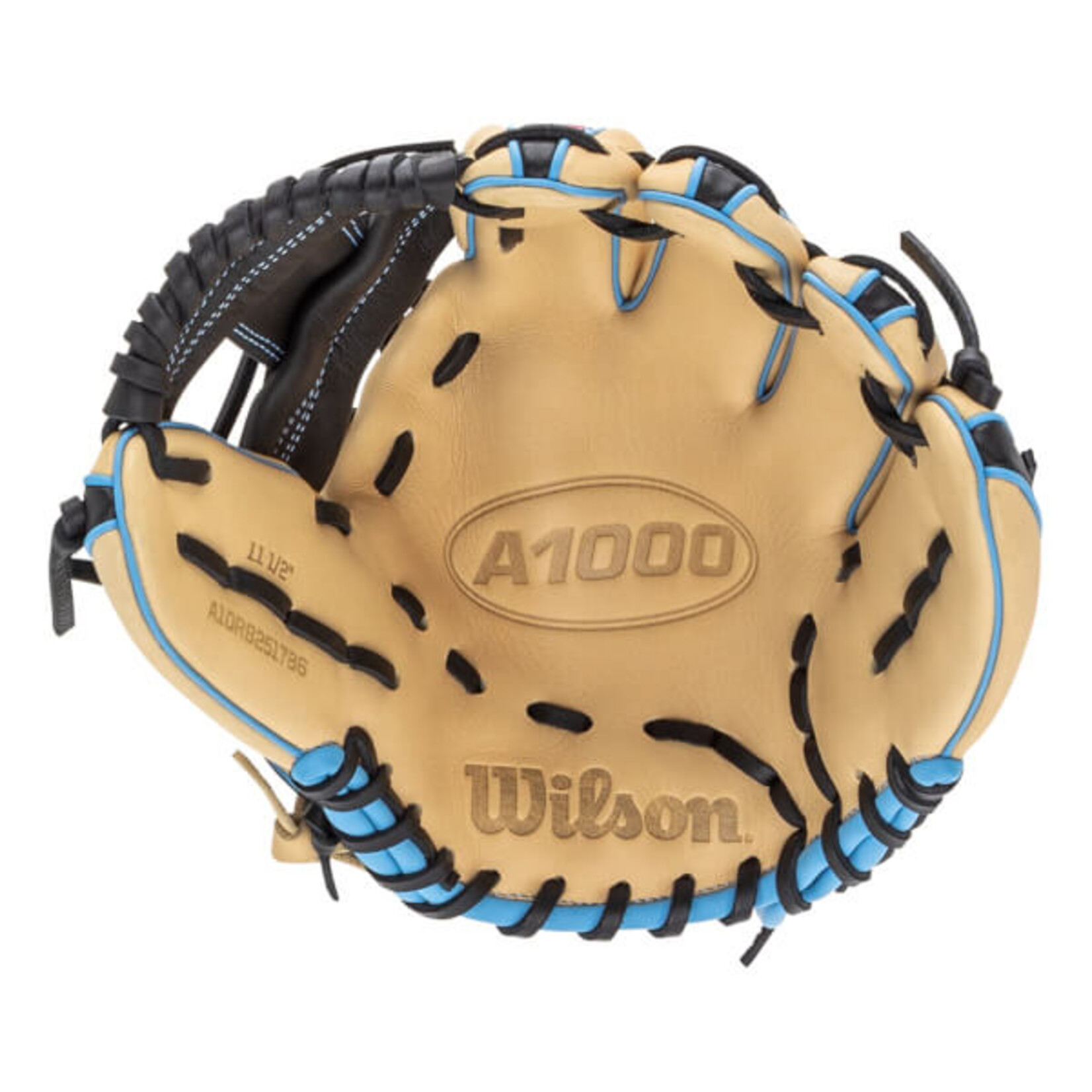 WILSON WILSON A1000 1786 25 BLONDE/BLACK/COOL BLU 11.5
