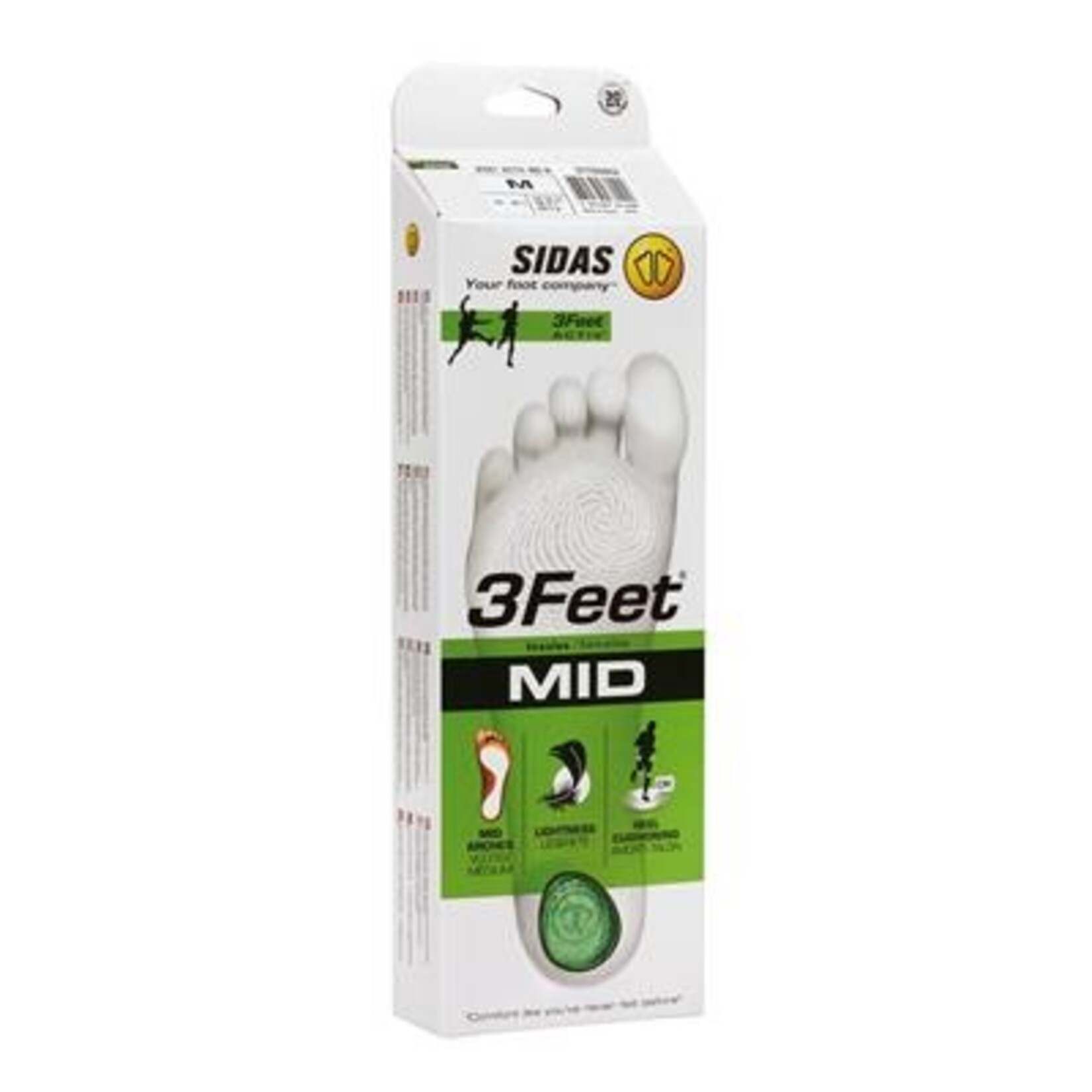 SIDAS 3FEET ACTIV' MID INSOLES