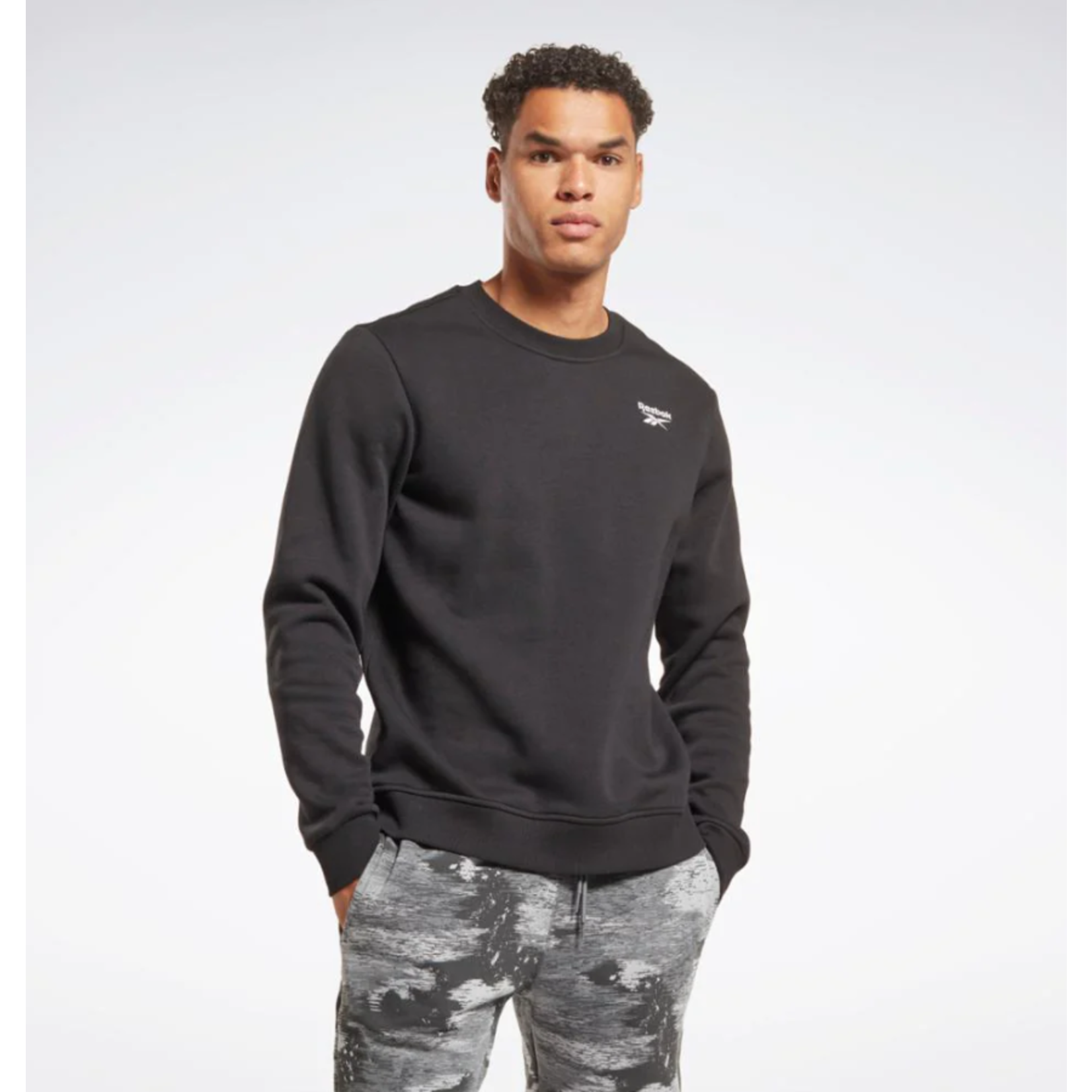 REEBOK IDENTITY FLEECE VECTOR CREW SWEATSHIRT
