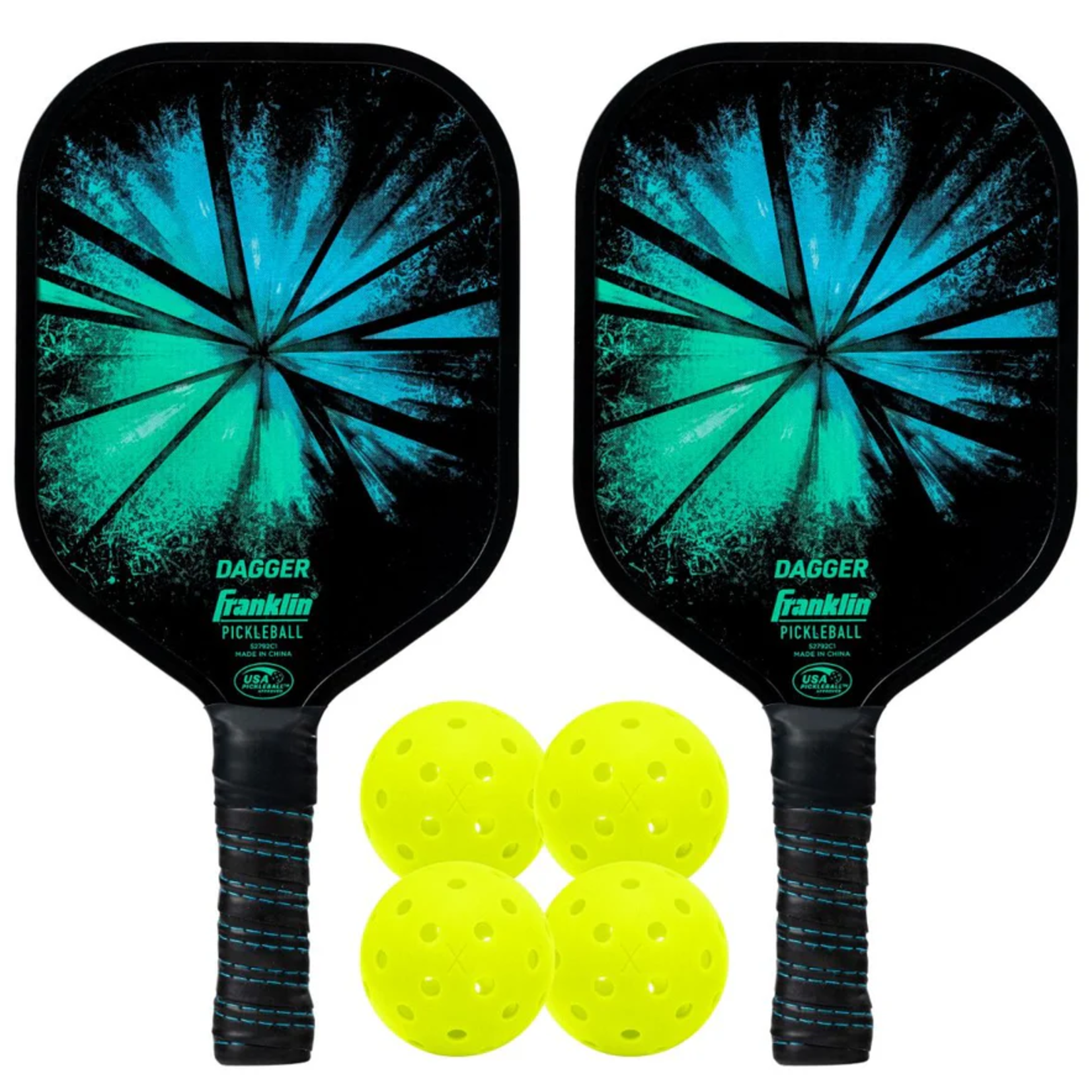 Franklin FRANKLIN PICKLEBALL - PLAYER DAGGER- 2 PLAYER PADDLE & BALL SET