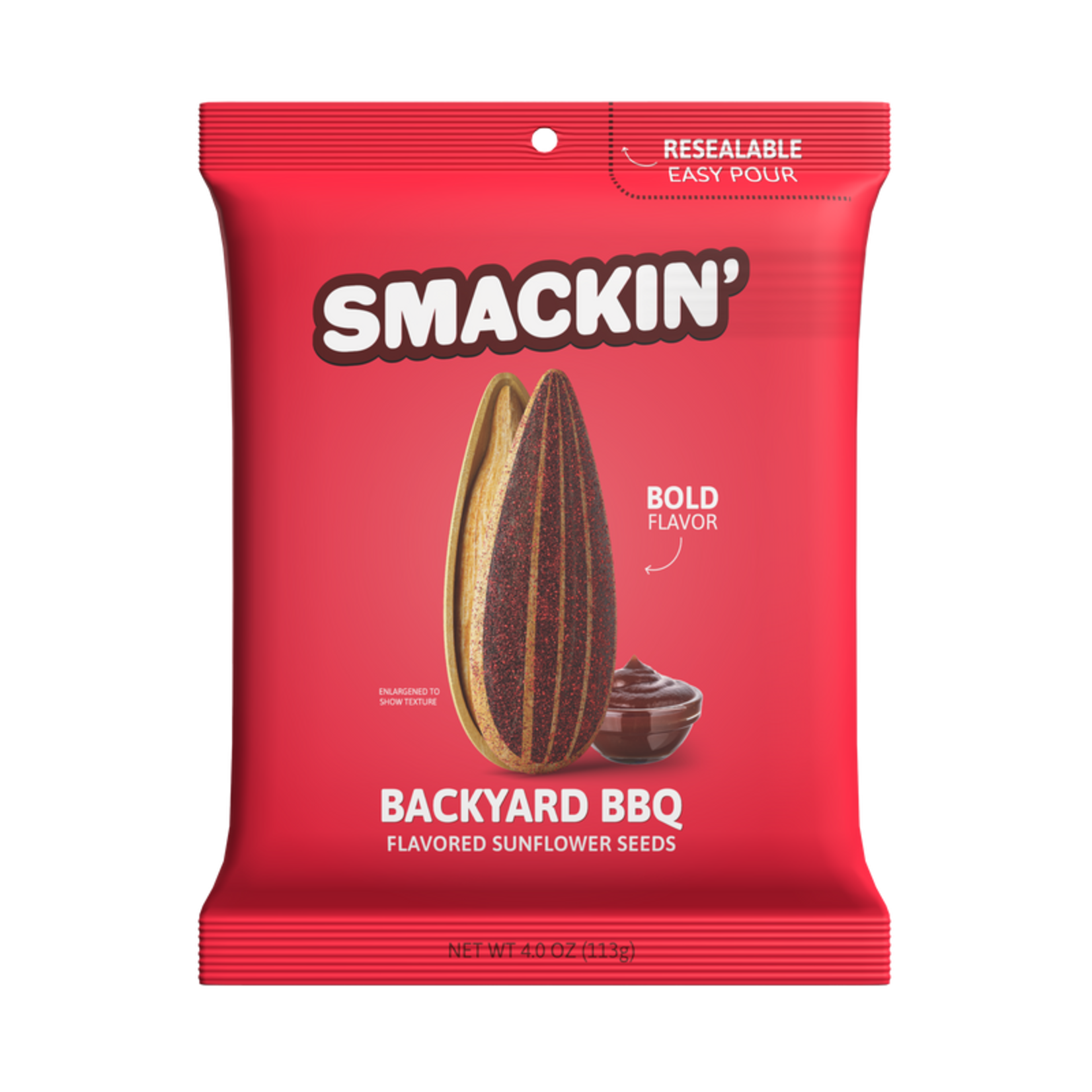 SMACKIN' SMACKIN' SUNFLOWERS SEEDS - 4 OZ RESEALABLE BAG