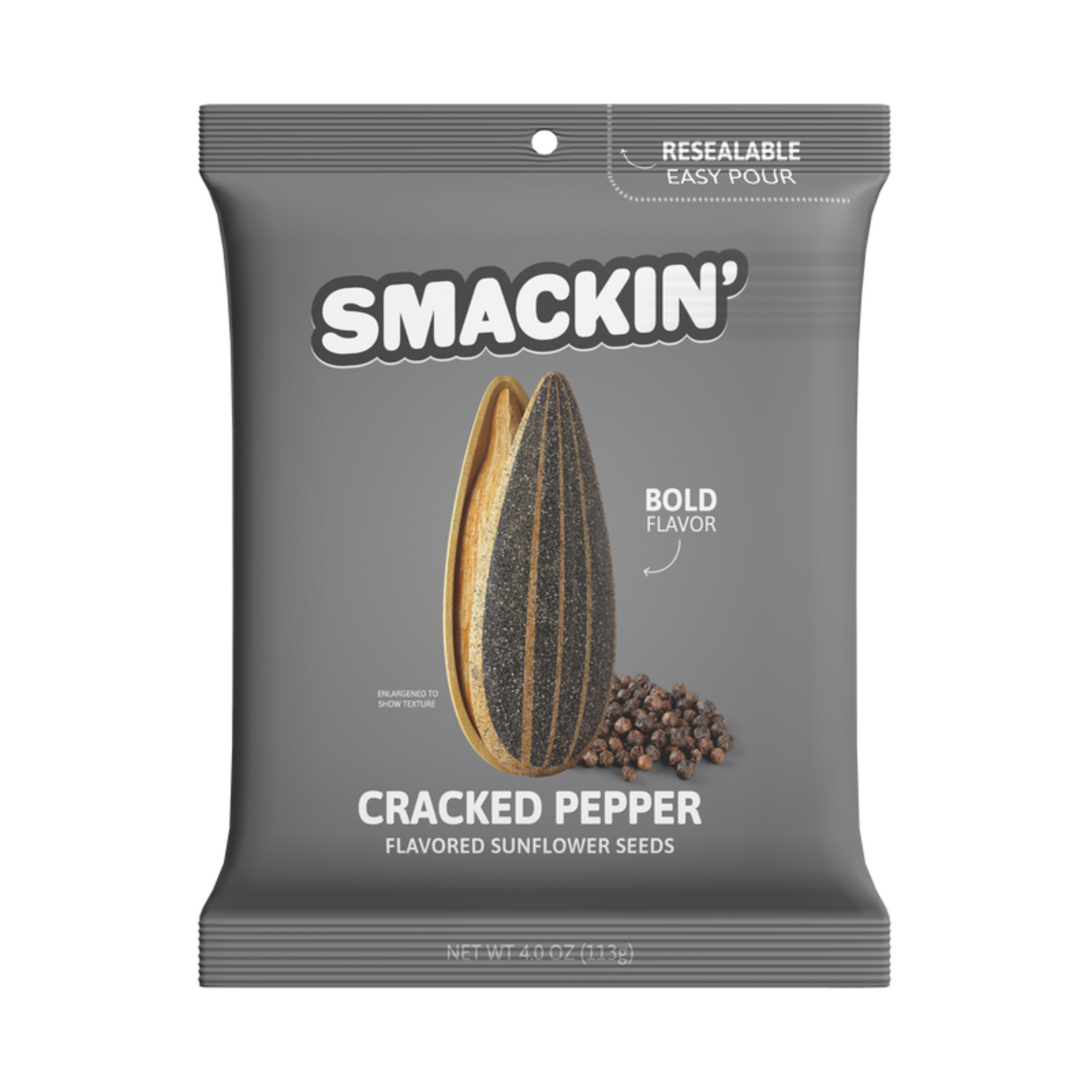 SMACKIN' SMACKIN' SUNFLOWERS SEEDS - 4 OZ RESEALABLE BAG