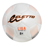 Eletto Soccer Ball Liga Trainer 12.1 Soft Touch White-Orange-BLK 5